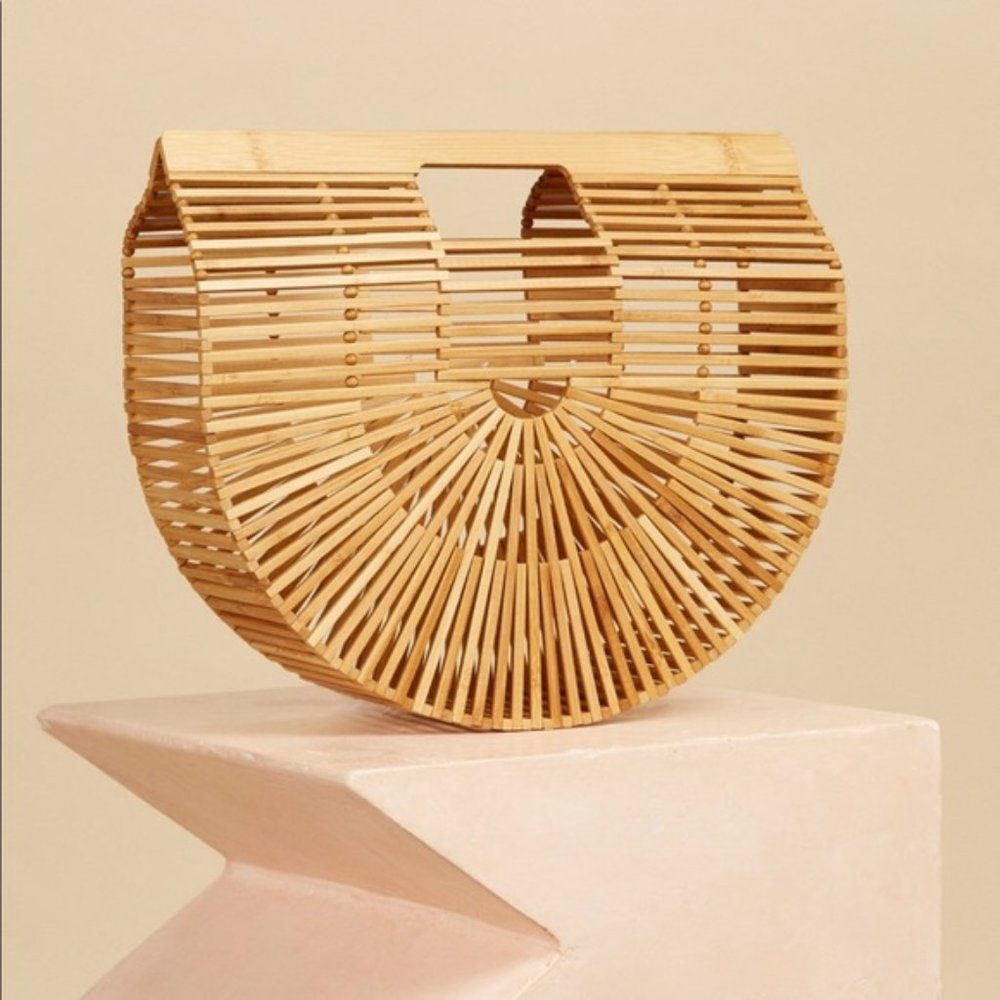Cult Gaia Ark Small Bamboo Clutch